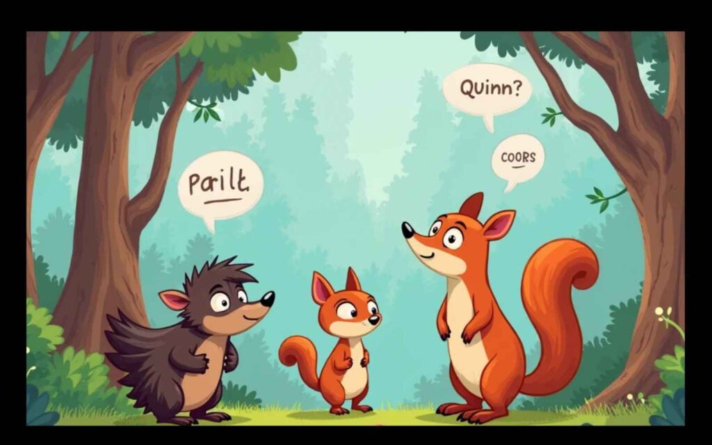 Punny Animal Friends of the Forest